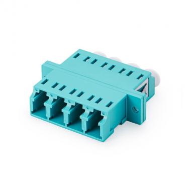 LC OM3 Quad Fiber Optic Adapter